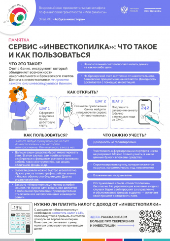 ПАМЯТКА Сервис «Инвесткопилка»: что такое и как пользоваться